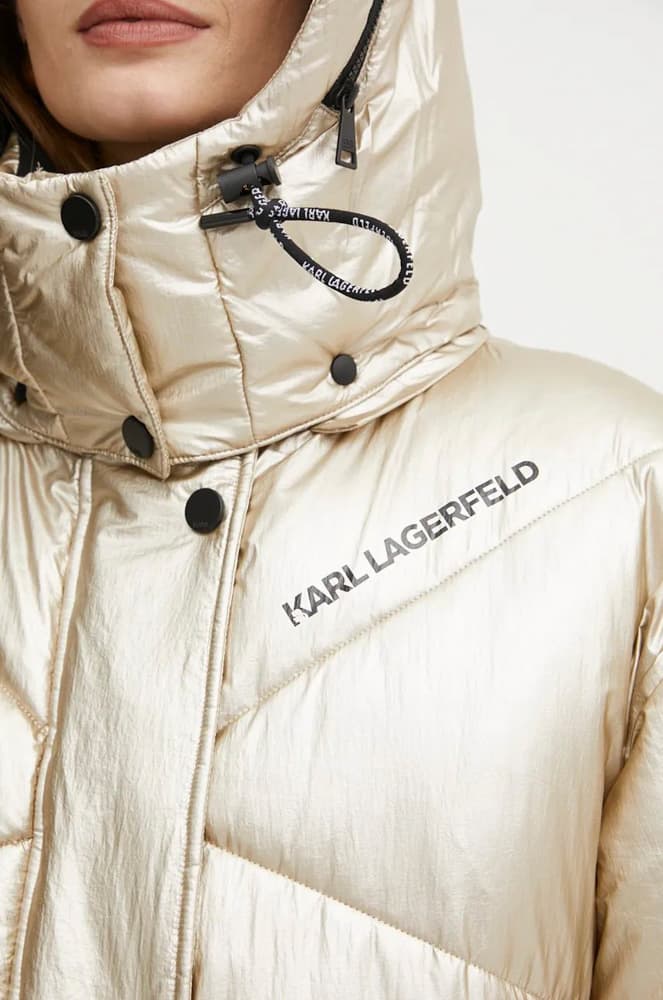 Γυναικείο Metallic Puffer Μπουφάν Χρυσό Karl Lagerfeld 246W1504-781 GOLD