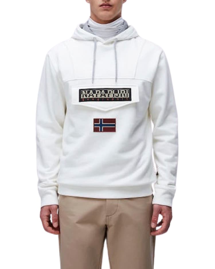 Ανδρικό Burgee Wint 3 Φούτερ Λευκό Napapijri NP0A4I9B-2061
