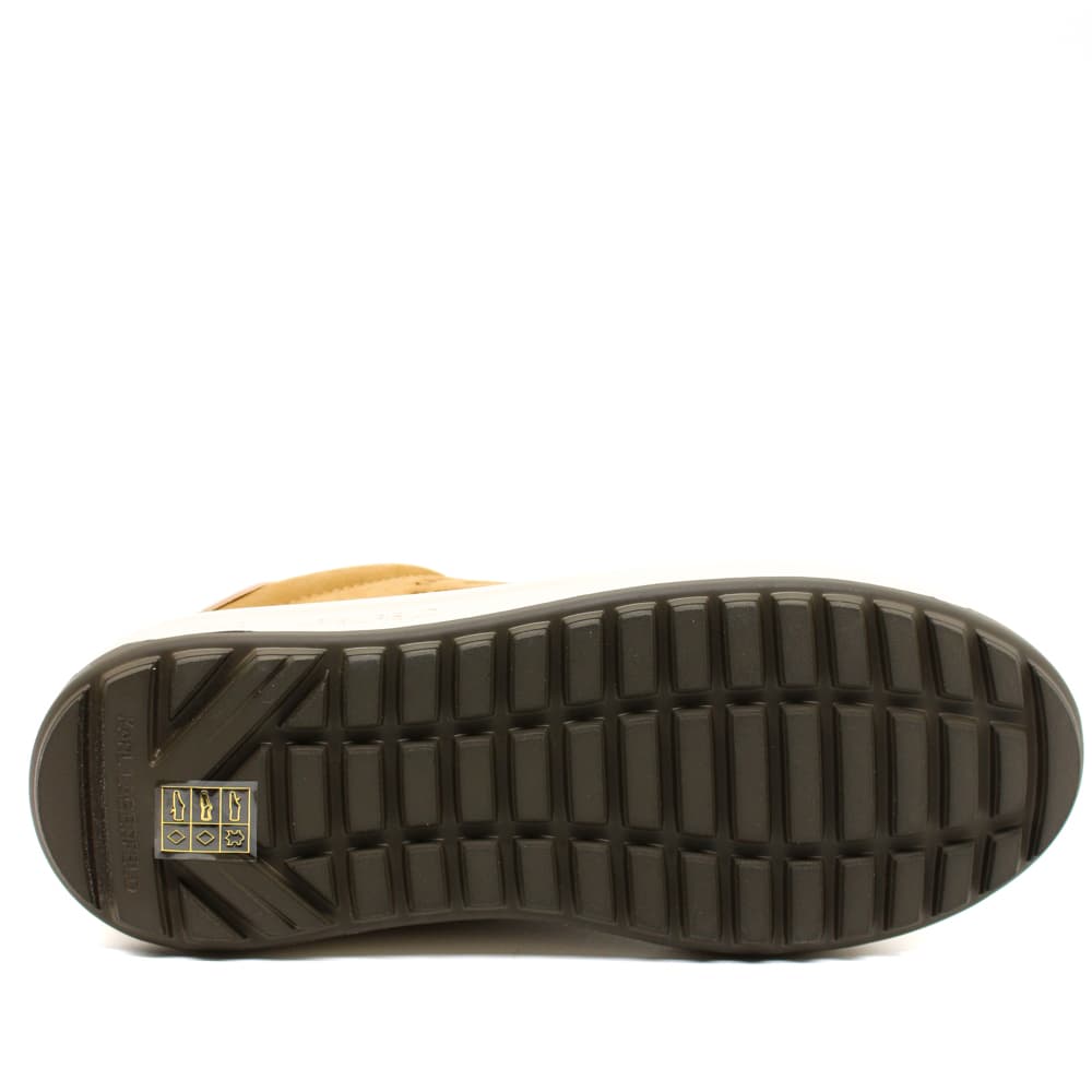 Γυναικεία Δερμάτινα Maison Karl Sneakers Καφέ Karl Lagerfeld KL67537-288 EARTH NUBUCK