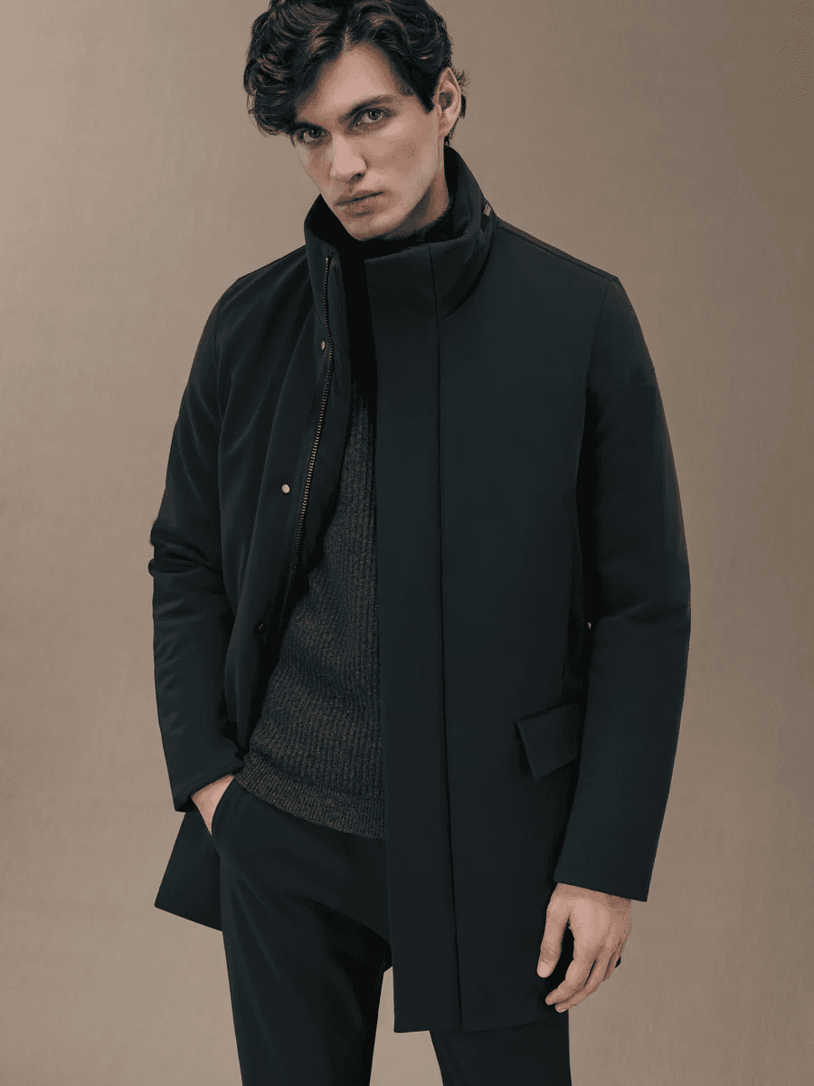 Ανδρικό Winter Rain Μπουφάν Navy Μπλε RRD W24004-11 BLUE