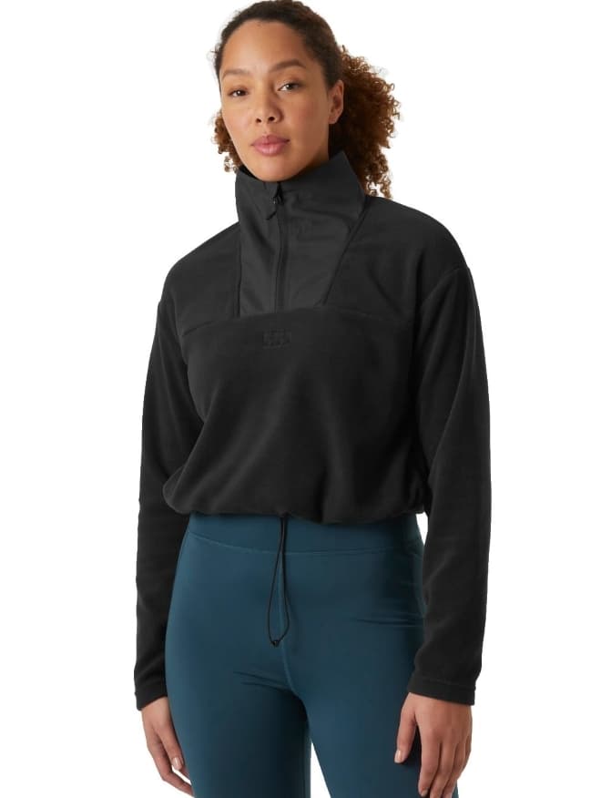 Γυναικείο Daybreaker Cropped Fleece Μαύρο Helly Hansen 49561-990