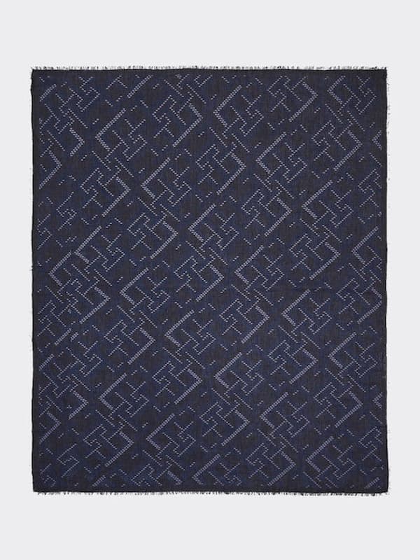 Γυναικείο TH Monogram Φουλάρι Navy Μπλε Tommy Hilfiger AW0AW16648-DW6