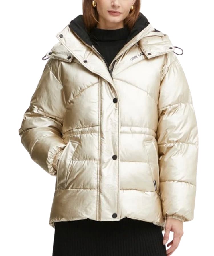 Γυναικείο Metallic Puffer Μπουφάν Χρυσό Karl Lagerfeld 246W1504-781 GOLD