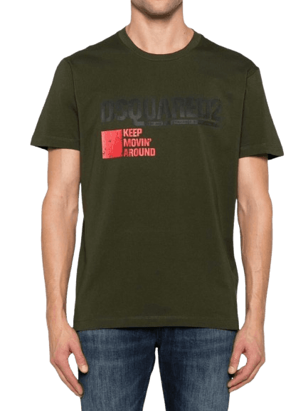 Men's T-Shirts Dsquared2 Khaki