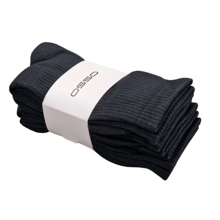 8 Ζεύγη Κάλτσες Μαύρες Σε Οργανικό Βαμβάκι Της Εταιρείας OSSO