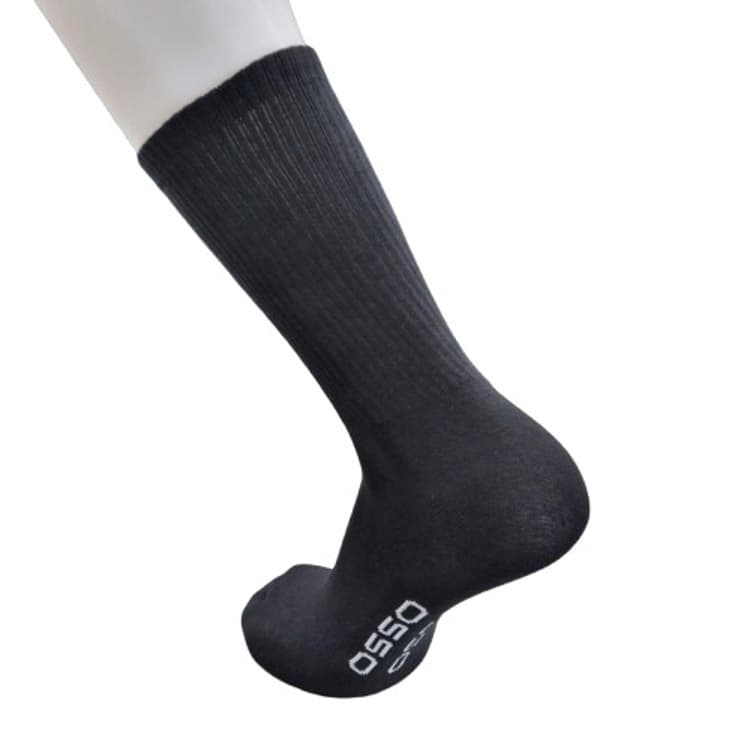 8 Ζεύγη Κάλτσες Μαύρες Σε Οργανικό Βαμβάκι Της Εταιρείας OSSO
