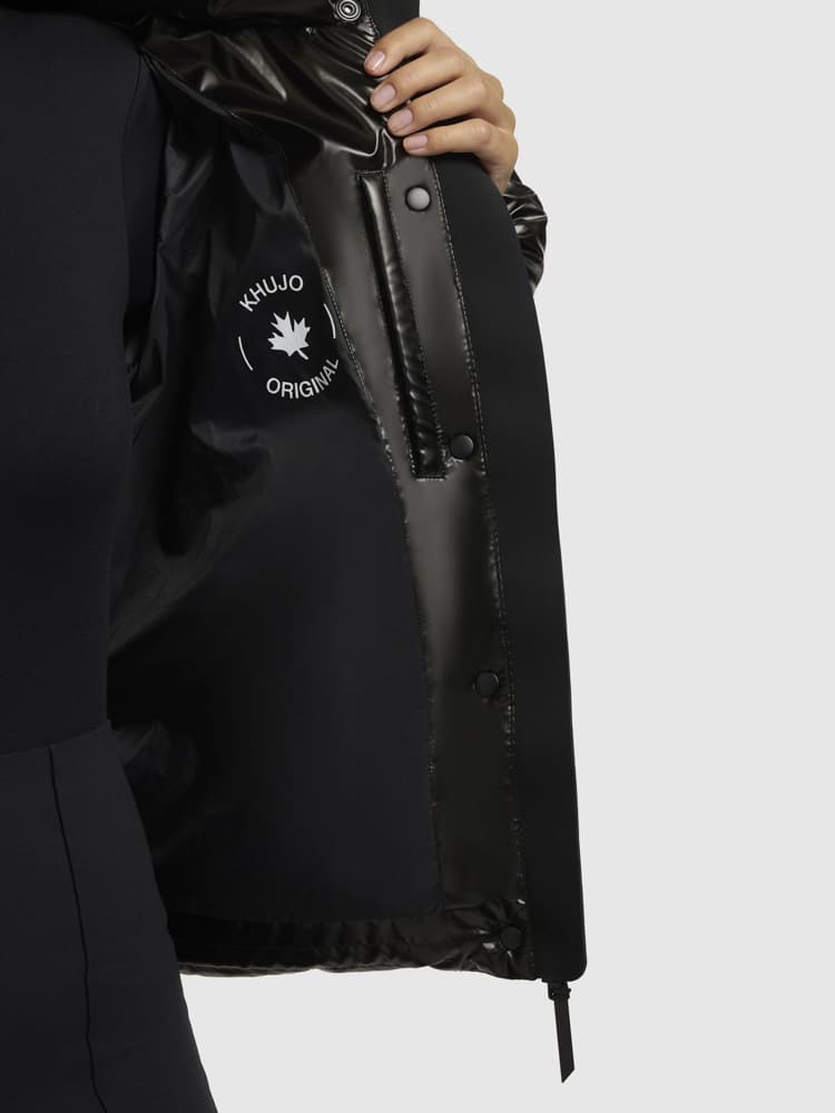 Γυναικείο Rinja Shiny Μπουφάν Μαύρο Khujo KJ1079JK243-200