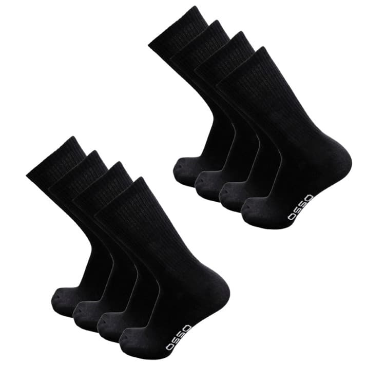 8 Ζεύγη Κάλτσες Μαύρες Σε Οργανικό Βαμβάκι Της Εταιρείας OSSO