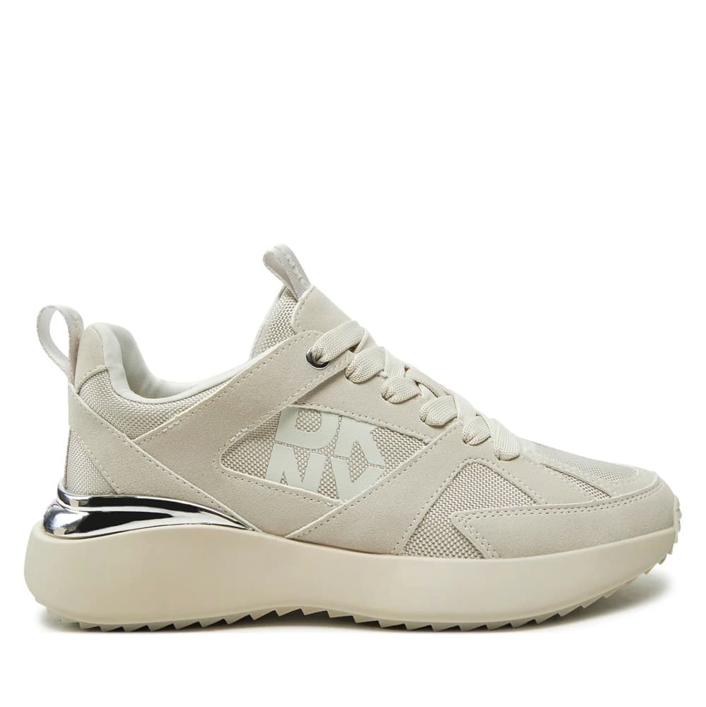 Γυναικεία Δερμάτινα Zofi Sneakers Μπεζ DKNY K4402944-SOFT WHITE