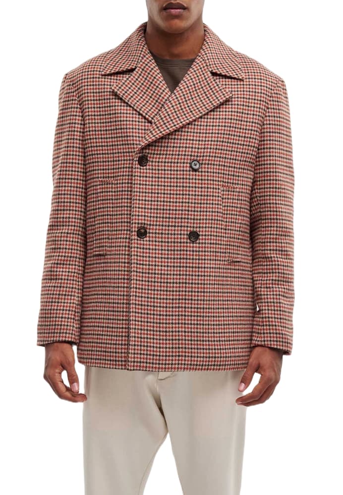 Men's Coats Royal Denim Beige