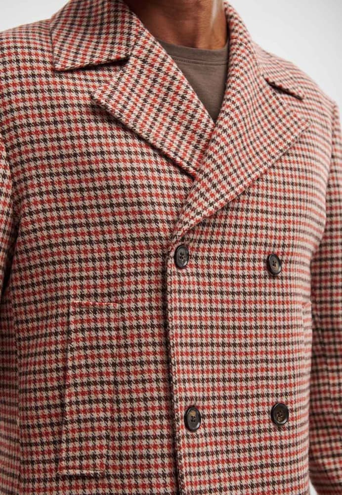 Ανδρικό Καρό Παλτό Royal Denim ALBORG-5096