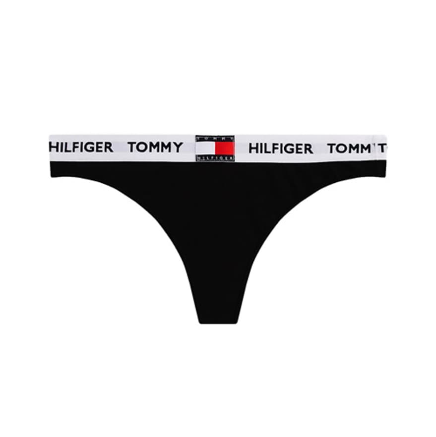 Γυναικείο Στρινγκ Μαύρο Tommy Hilfiger UW0UW05616-BDS