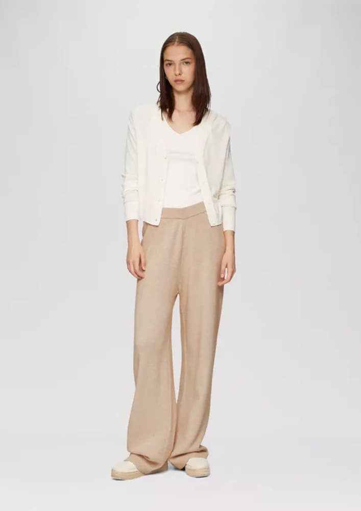 Γυναικείο Παντελόνι Μπεζ S.Oliver 2153413-80W0