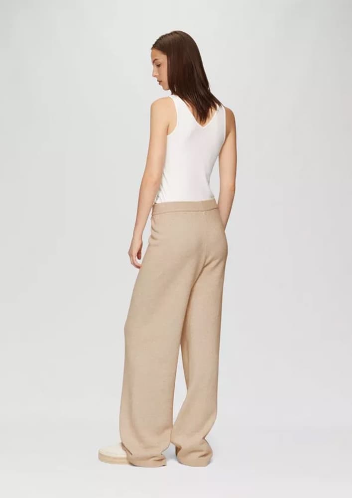 Γυναικείο Παντελόνι Μπεζ S.Oliver 2153413-80W0