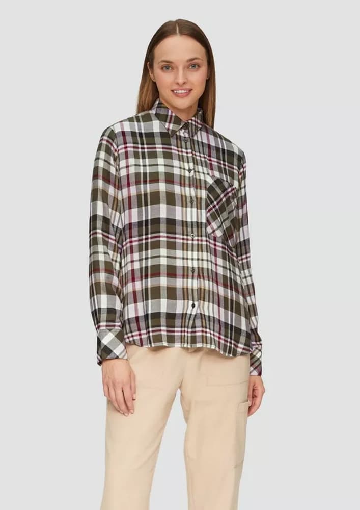 Γυναικείο Καρό Πουκάμισο Λαδί S.Oliver 2154282-79N0