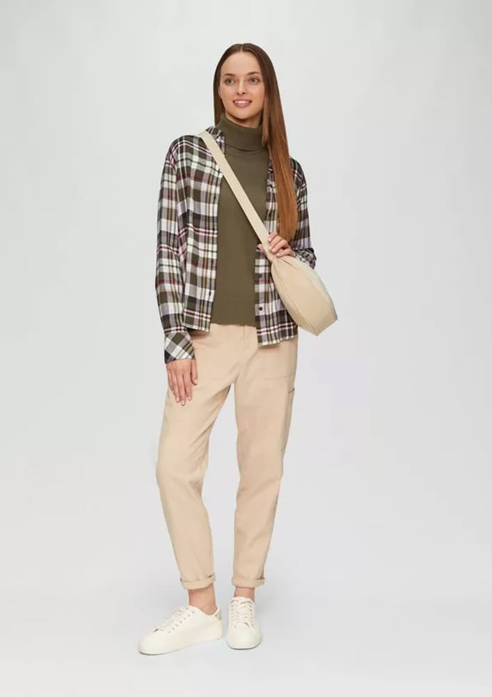 Γυναικείο Καρό Πουκάμισο Λαδί S.Oliver 2154282-79N0