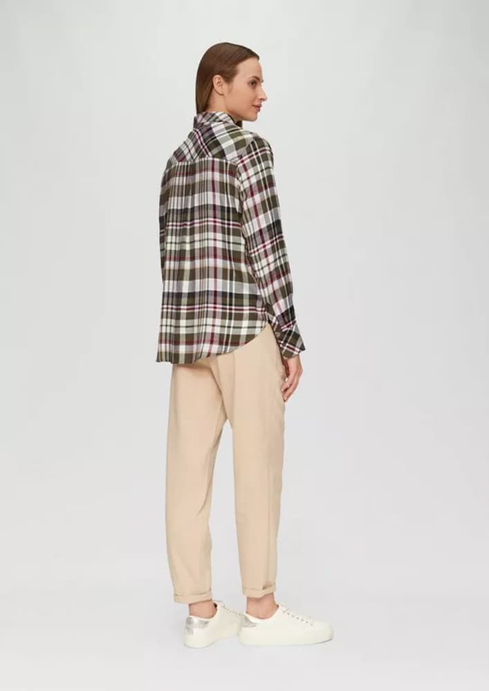 Γυναικείο Καρό Πουκάμισο Λαδί S.Oliver 2154282-79N0