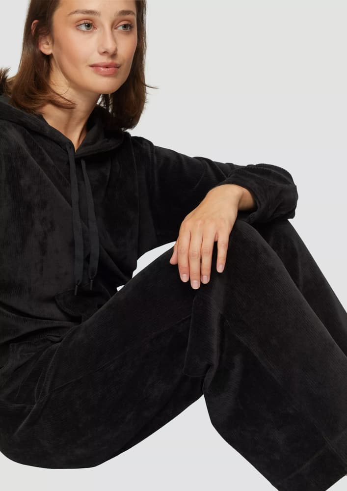 Γυναικείο Κοτλέ Παντελόνι Μαύρο S.Oliver 2154246-9999