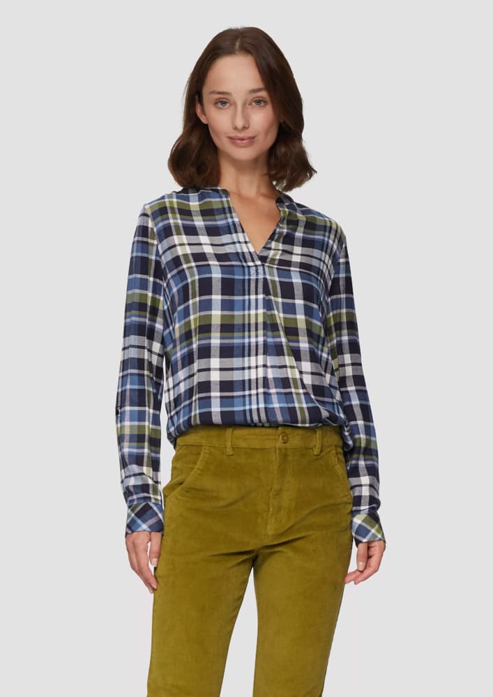 Γυναικείο Καρό Πουκάμισο Μπλε S.Oliver 2160450-59N0