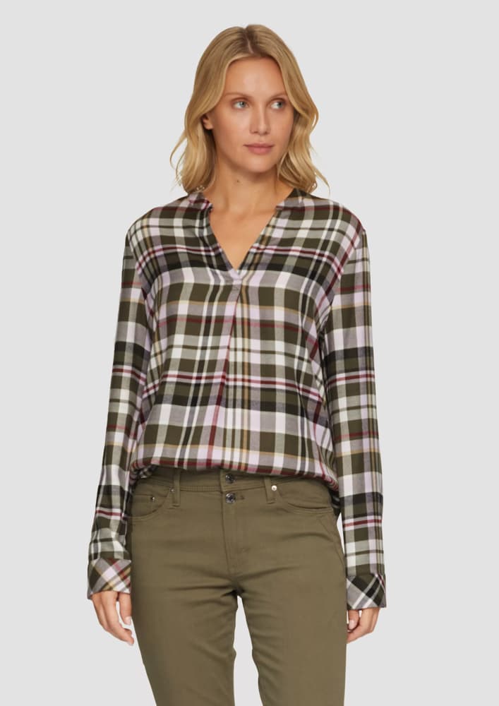 Γυναικείο Καρό Πουκάμισο Λαδί S.Oliver 2160450-79N0