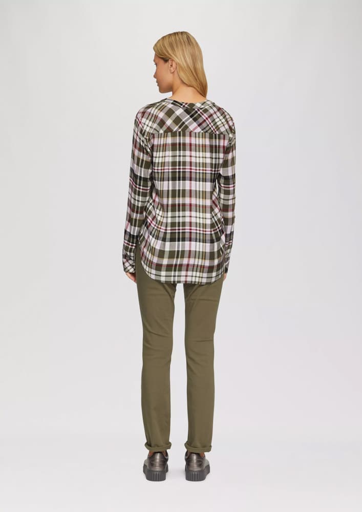 Γυναικείο Καρό Πουκάμισο Λαδί S.Oliver 2160450-79N0