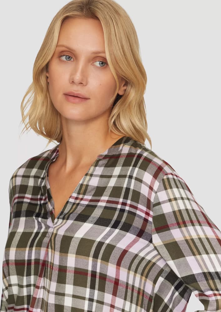 Γυναικείο Καρό Πουκάμισο Λαδί S.Oliver 2160450-79N0