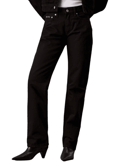 Γυναικείο Straight Τζιν Μαύρο Calvin Klein J20J223999-1BY