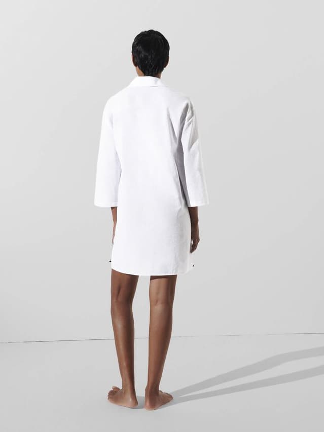 Γυναικείο DNA Signature Beach Φόρεμα Λευκό Karl Lagerfeld 240W2205-100 WHITE