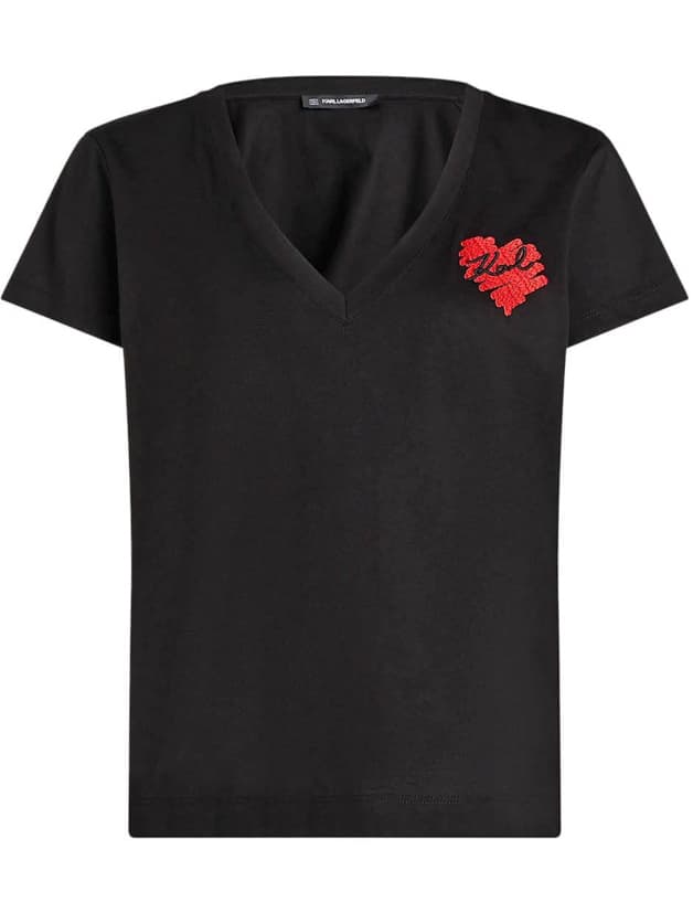 Γυναικείο Hearts T-shirt Λευκό Karl Lagerfeld A1W17116-100 WHITE