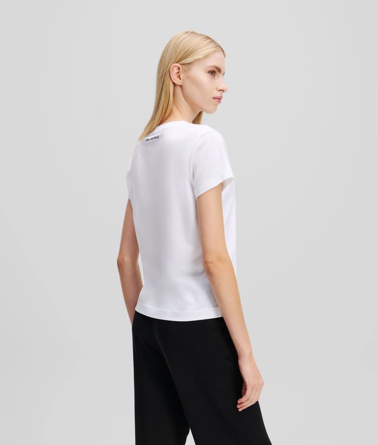 Γυναικείο Hearts T-shirt Λευκό Karl Lagerfeld A1W17116-100 WHITE