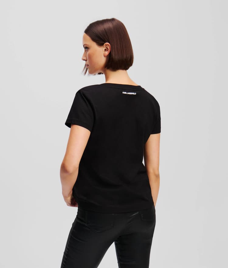 Γυναικείο Hearts T-shirt Μαύρο Karl Lagerfeld A1W17116-999 BLACK