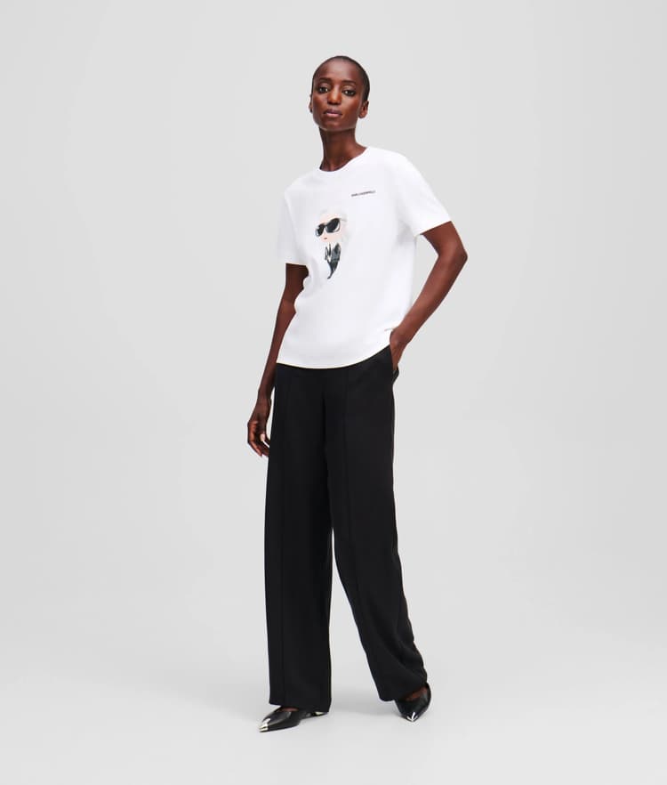 Γυναικείο Ikon Aquarelle K T-shirt Λευκό Karl Lagerfeld A1W17130-100 WHITE