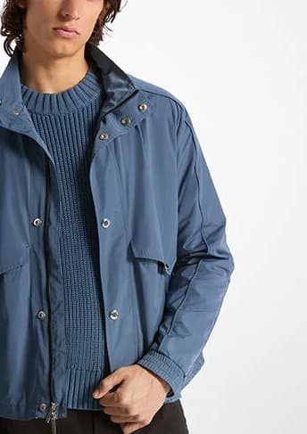 Ανδρικό Μπουφάν Navy Μπλε Michael Kors CR5208EBB0-463