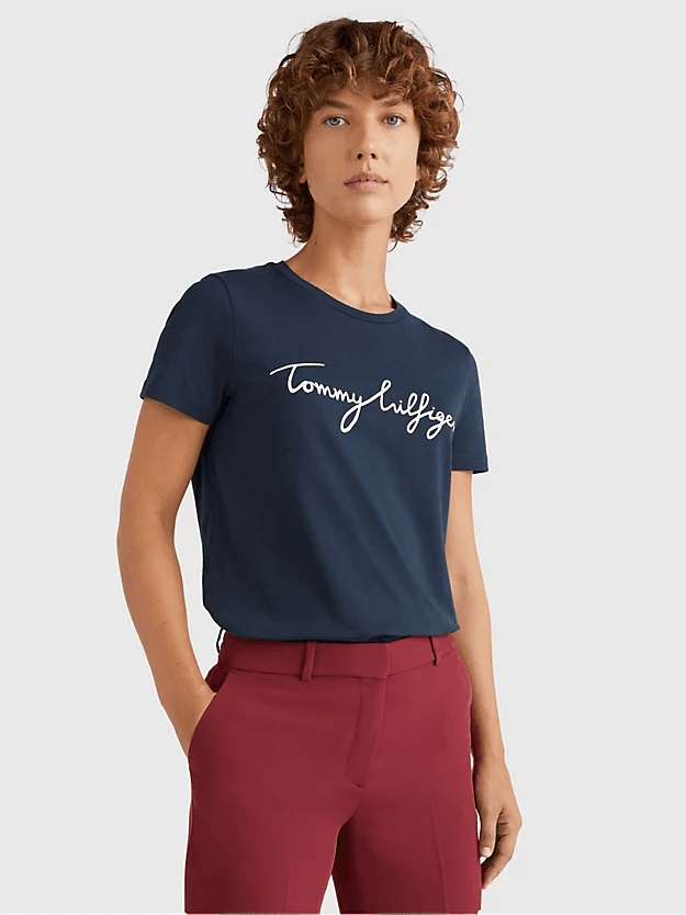 Γυναικείο Heritage T-shirt Navy Μπλε Tommy Hilfiger WW0WW24967-403