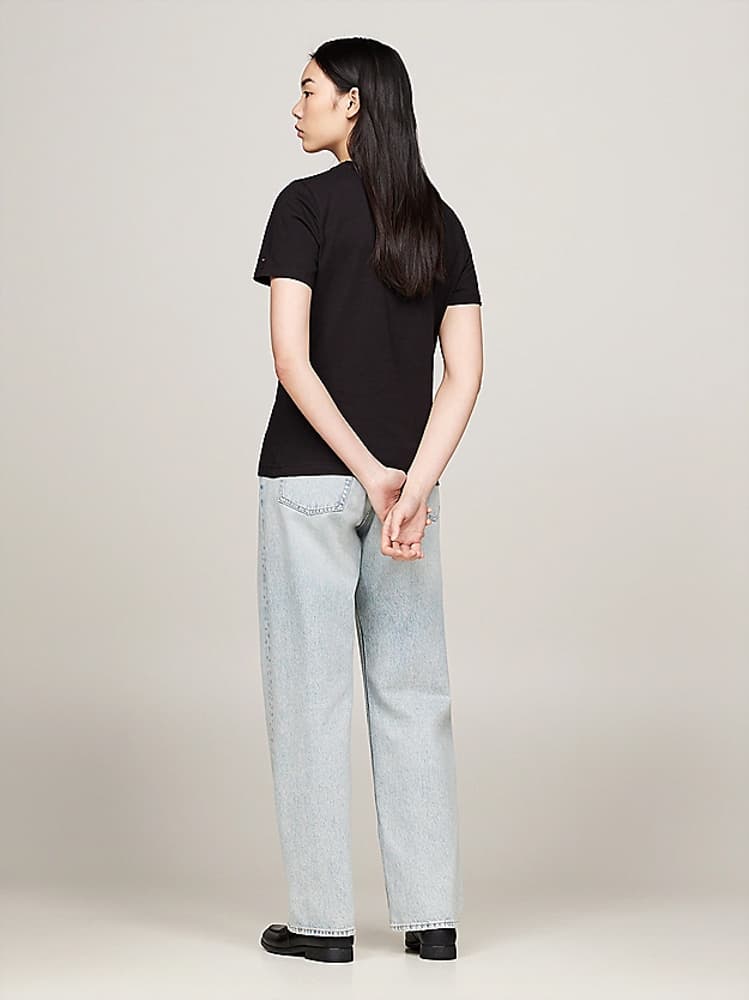 Logo C Neck Regular Fit T-Shirt Women Tommy Hilfiger