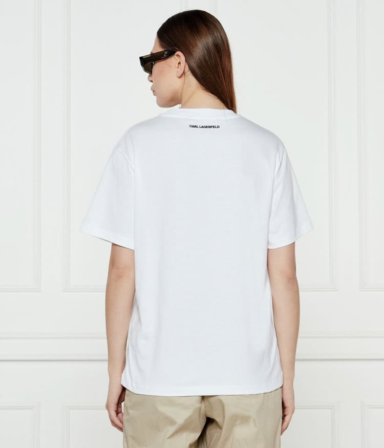 Γυναικείο Peak-A-Boo T-shirt Λευκό Karl Lagerfeld A1W17100-100 WHITE