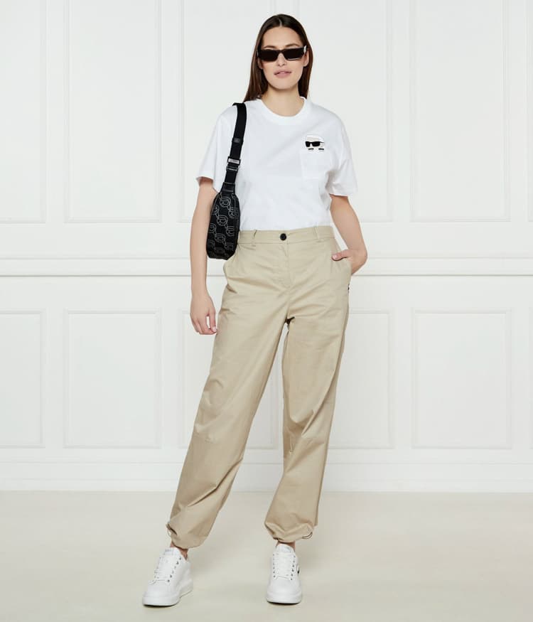 Γυναικείο Peak-A-Boo T-shirt Λευκό Karl Lagerfeld A1W17100-100 WHITE