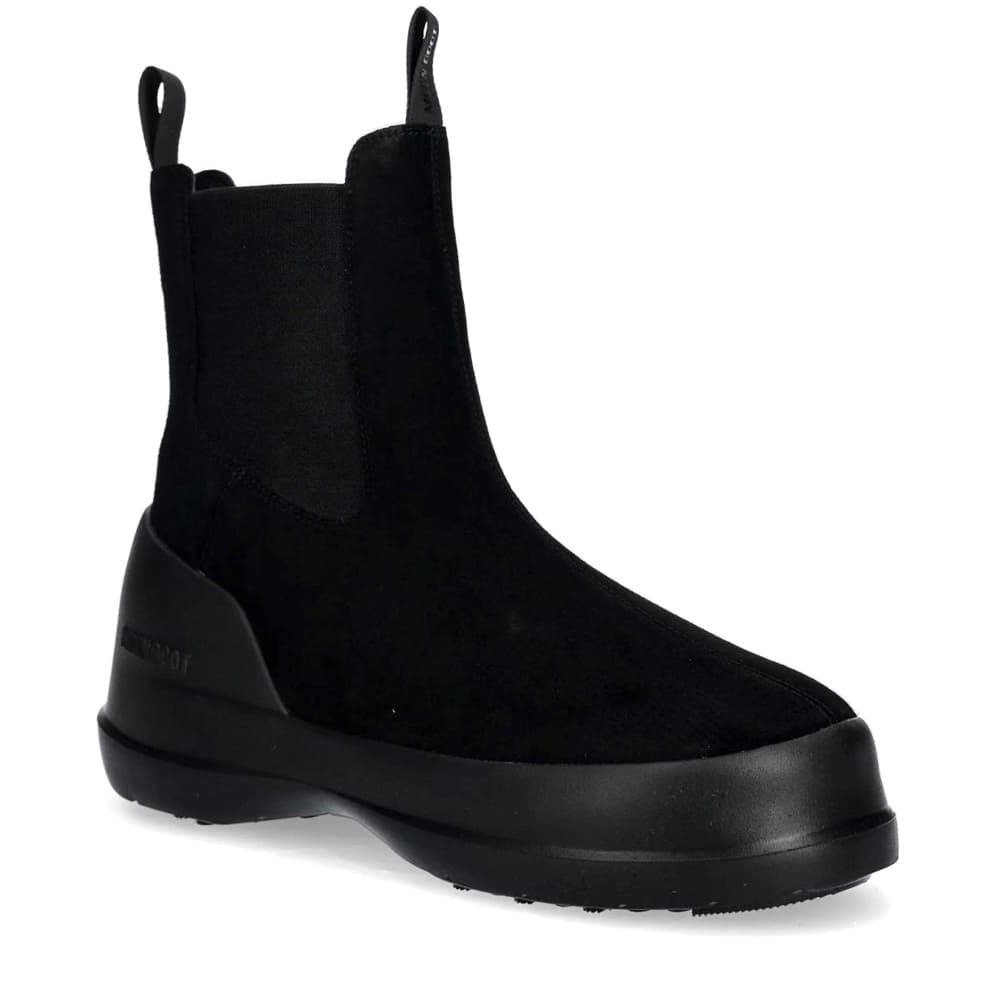 Γυναικείες Luna Chelsea Suede Μπότες Μαύρες Moon Boot 80D2480050-N001