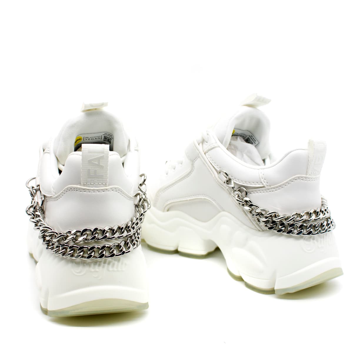 Γυναικεία Binary Chain 3.0 Sneakers Λευκά Buffalo BUF1630958-WHITE SILVER