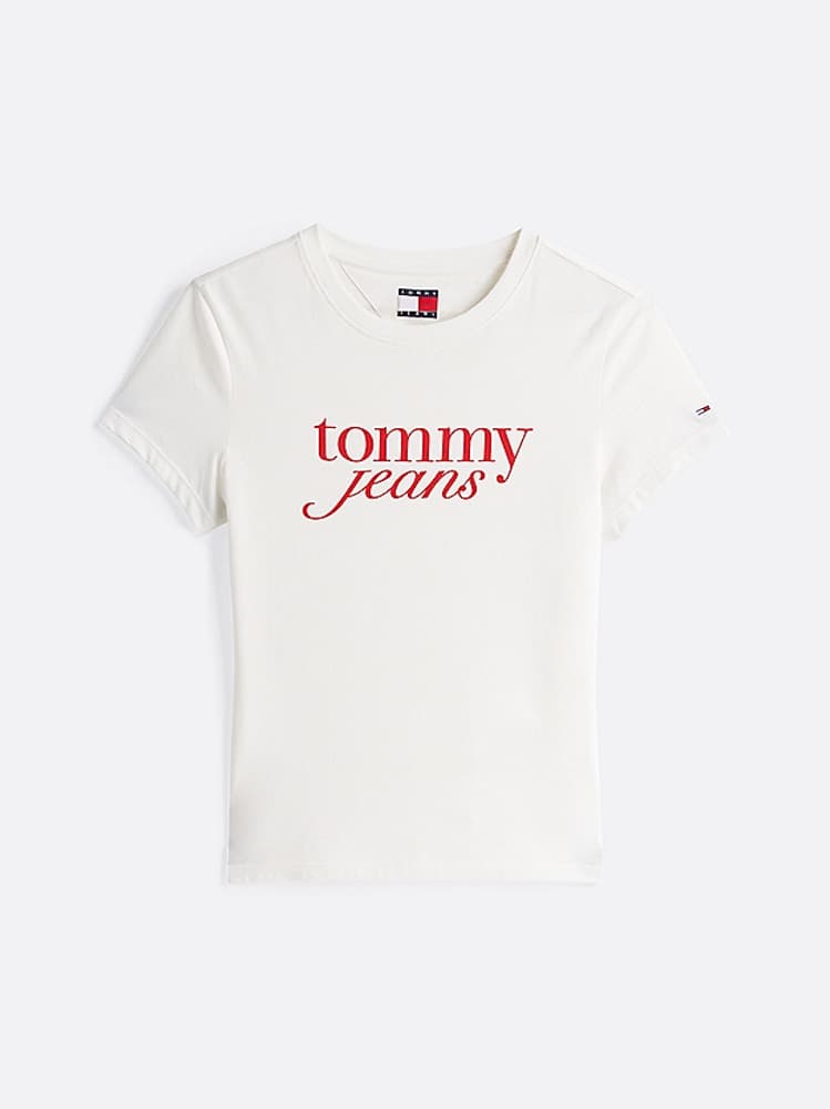 Γυναικείο T-shirt Λευκό Tommy Jeans DW0DW19447-YBL