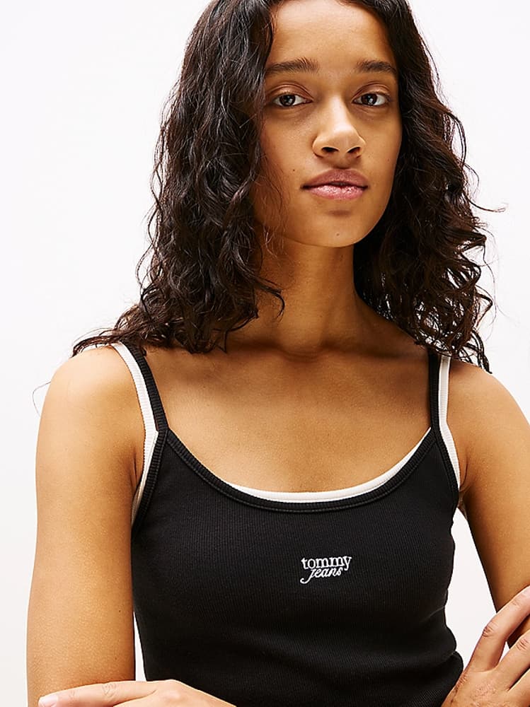 Γυναικείο Αμάνικο Φόρεμα Μαύρο Tommy Jeans DW0DW20330-BDS