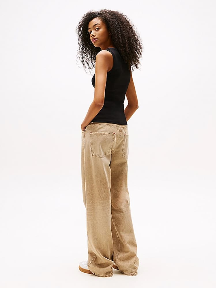 TOMMY JEANS TJW ESSENTIAL RIB TANK EXT DW0DW20673-BDS Black