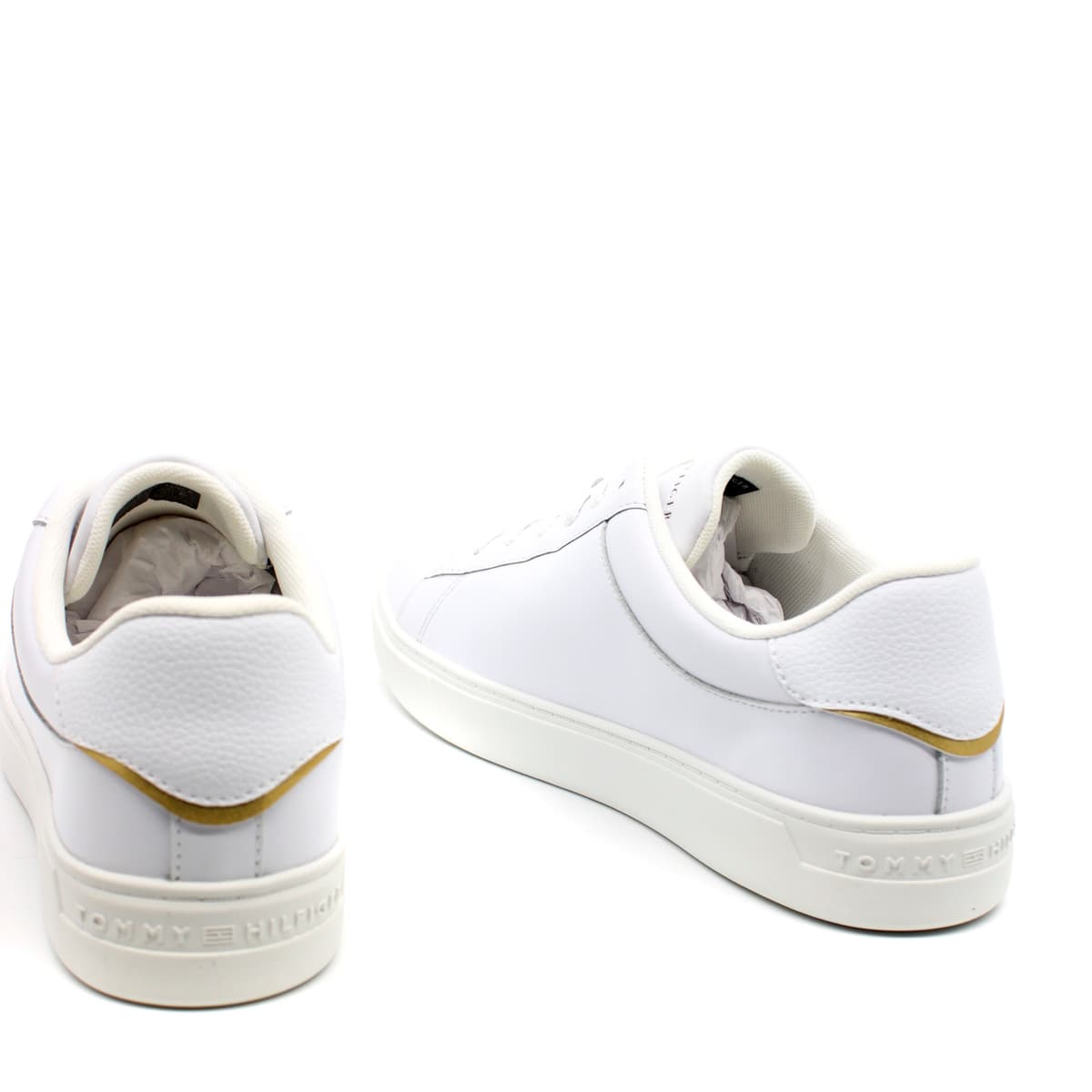 Γυναικεία Δερμάτινα Essential Sneakers Λευκά Tommy Hilfiger FW0FW08320-YBS