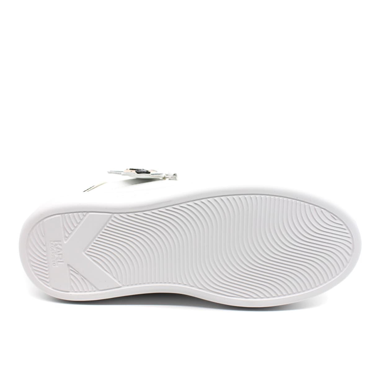 Γυναικεία Δερμάτινα Twin Pendant Sneakers Λευκά Karl Lagerfeld KL62576T-011 WHITE LTHR