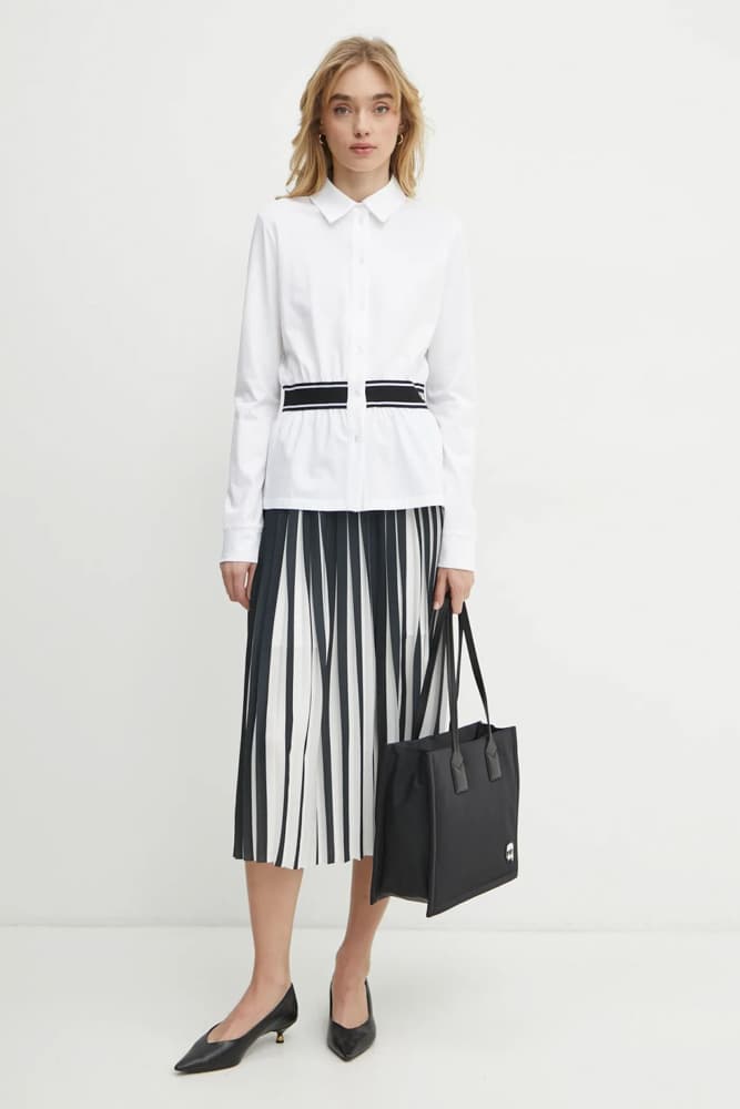 Γυναικείο Πουκάμισο Λευκό Karl Lagerfeld A1W17067-100 WHITE