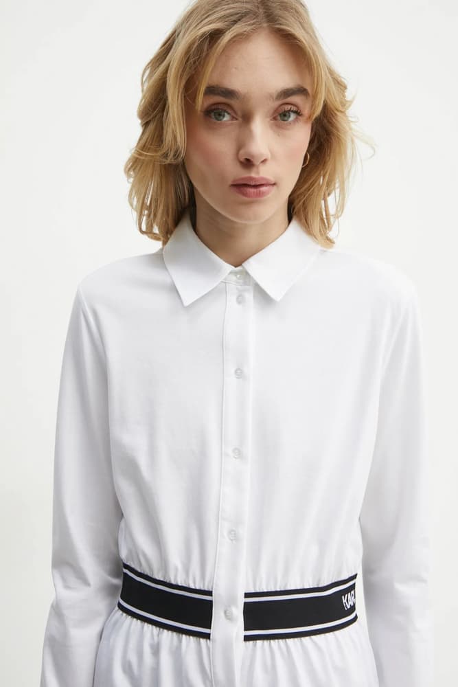 Γυναικείο Πουκάμισο Λευκό Karl Lagerfeld A1W17067-100 WHITE