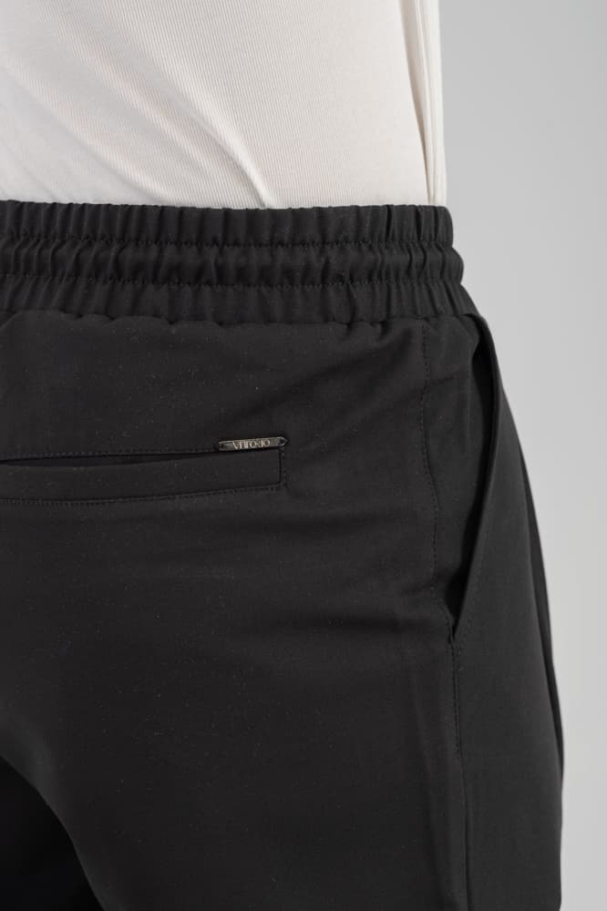 Ανδρικό Παντελόνι Μαύρο Vittorio POZZALO-BLACK