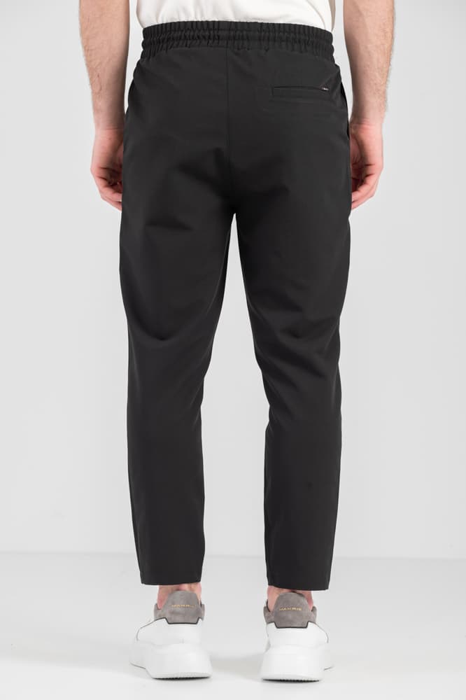 Ανδρικό Παντελόνι Μαύρο Vittorio POZZALO-BLACK