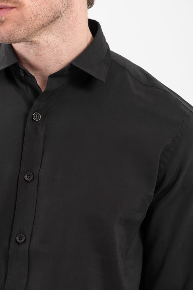 Ανδρικό Πουκάμισο Μαύρο Vittorio 2425300-BLACK