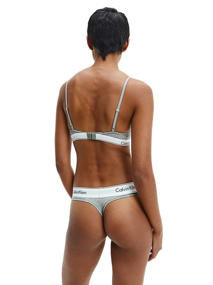Γυναικείο Στρινγκ Γκρι Calvin Klein 0000F3786E-020